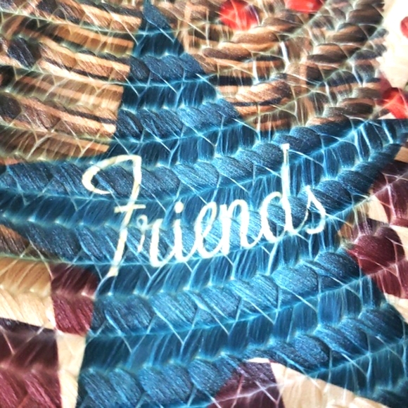 NWT Collections Etc Braided Accent Rug- Family, Faith, Friends 19" x 30" Inches - Picture 7 of 17